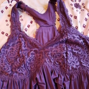 Torrid Purple Lace Racerback Babydoll